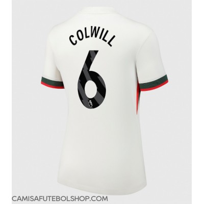 Camisa de time de futebol Chelsea Levi Colwill #6 Replicas 2º Equipamento Feminina 2025-26 Manga Curta Camisa de time de futebol Chelsea Levi Colwill #6 Replicas 2º Equipamento Feminina 2025-26 Manga Curta